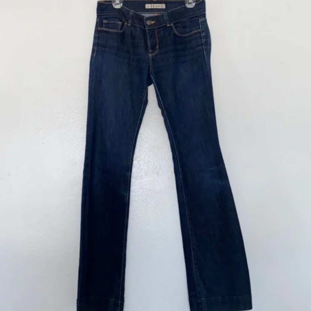J Brand Dark Wash Lovestory Flare Jeans
